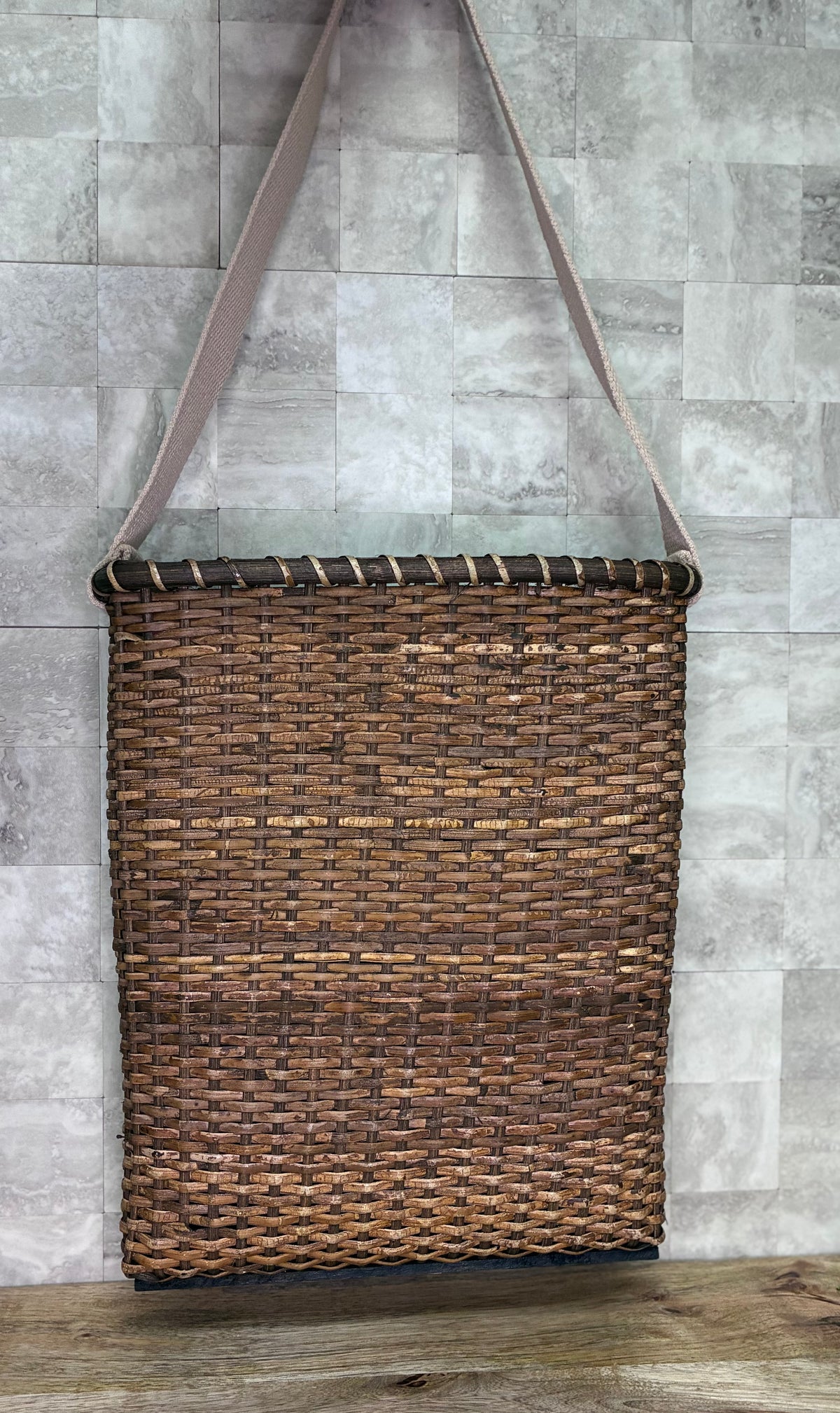 11" Hanging Rattan Basket