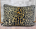 24" by 12" Cheetah Velvet Pillow